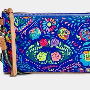 Consuela Mango Midtown Blue Floral Crossbody Bag